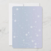 冬の男の子の招待状 招待状 (裏面)