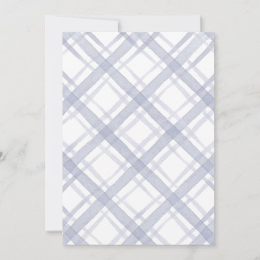 冬の男の子の赤ちゃんシャワーを待つことができる 招待状 (裏面)