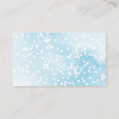 冬の男の子の赤ちゃんシャワー表示シャワー エンクロージャーカード (裏面)