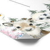 冬の男の子または女の子の投票ボードジェンダーの暴露 ポスター (角)