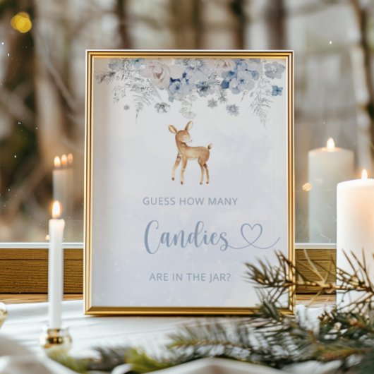 冬の男の子オ・ディアー数を推測する ポスター