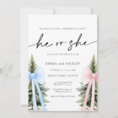 冬の男女の招待状 招待状 (正面)