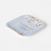 冬の男女兼用かわいい動物の赤ちゃんシャワーテープ ペーパープレート (傾斜あり)