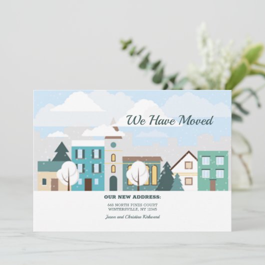 冬の町が引っ越しの発表 招待状 (スタンド正面)