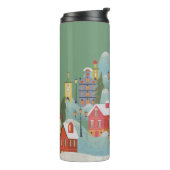 冬の町のクリスマス タンブラー (回転左)