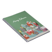 冬の町のクリスマス ノートブック (右側)