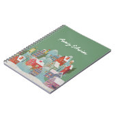 冬の町のクリスマス ノートブック (左側)