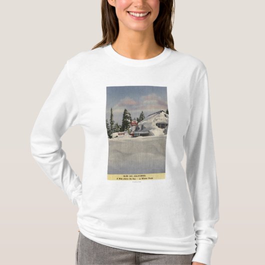 冬の町の眺め Tシャツ (正面)