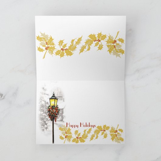 冬の町への挨拶 シーズンカード (内部)