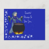 冬の異教の挨拶 ポストカード (正面)