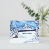 冬の疑問に思シーンはがき ポストカード (スタンド正面)