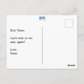 冬の疑問に思シーンはがき ポストカード (裏面)