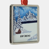 冬の疑問に思シーン メタルオーナメント (右)