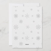 冬の疑問に思写真金ゴールドエレガントホリデーカード シーズンカード (裏面)