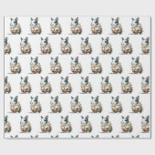 冬の疑問に思動物 ラッピングペーパー (フラット)