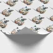 冬の疑問に思動物 ラッピングペーパー (角)