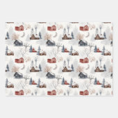 冬の疑問に思紙 ラッピングペーパーシート (正面3)