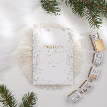 冬の疑問に思金ゴールド書道フォトホリデーカード