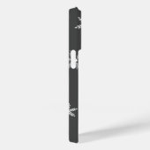 冬の白いパターン名gray Case-Mate iPhoneケース (裏面 / 右)