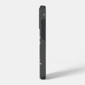 冬の白いパターン名gray iPhoneケース (左側面)