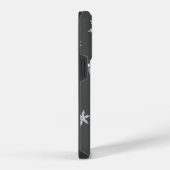 冬の白いパターン名gray iPhoneケース (右側面)