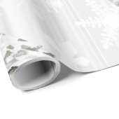 冬の白いフクロウパターン10 ラッピングペーパー (ロールコーナー)