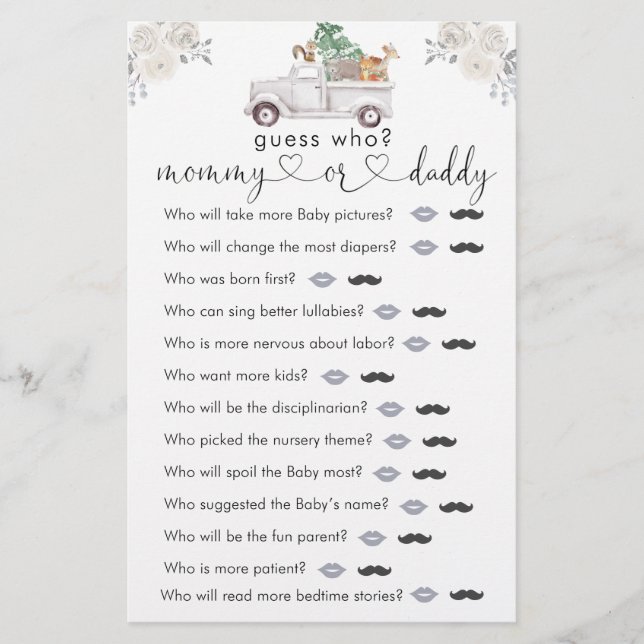 冬の白いフローラウッドランド誰がゲーム (正面)