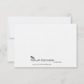 冬の白い緑のヤドリギの結婚式の保存日付 セーブザデート (裏面)