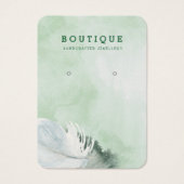 冬の白い羽毛ハンターブラシ付き水色 (正面)