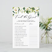 冬の白い花のゲストシャワーカードを見つける (スタンド正面)