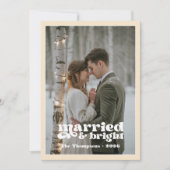 冬の白とシャンパンの新婚夫婦のクリスマス シーズンカード (正面)