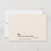 冬の白と青の結婚披露宴 招待状 (裏面)