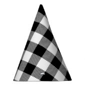 冬の白バッファロープレイドパーティー帽子 パーティーハット (右)