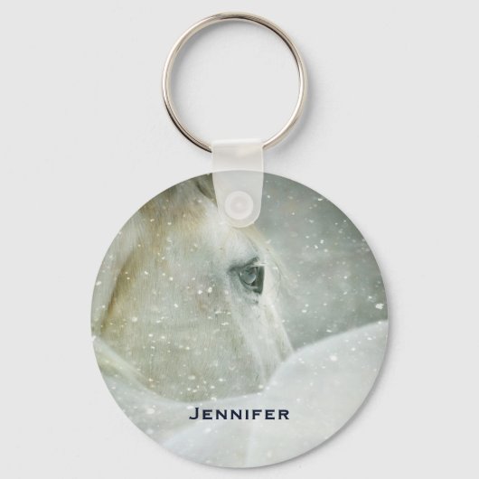 冬の白馬の写真|過去記事 キーホルダー (正面)