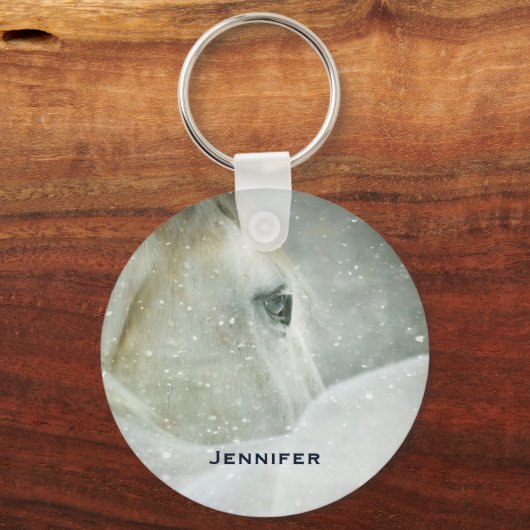 冬の白馬の写真|過去記事 キーホルダー (正面)
