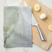 冬の白馬鳥写真 キッチンタオル (四つ折り)