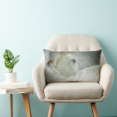 冬の白馬鳥写真 ランバークッション (椅子)