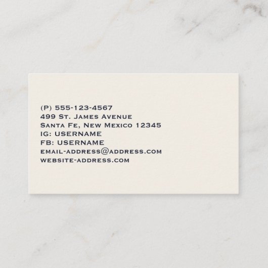 冬の白馬鳥写真 名刺 (裏面)