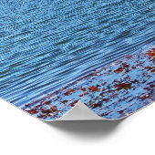 「冬の白」オランダー公園と湖/雪に覆われた ポスター (角)