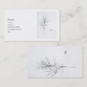 冬の白 名刺 (正面/裏面)