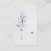 冬の白 名刺 (裏面)