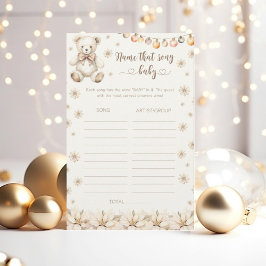 冬の真夏待ち赤ちゃんシャワー名その歌のゲーム