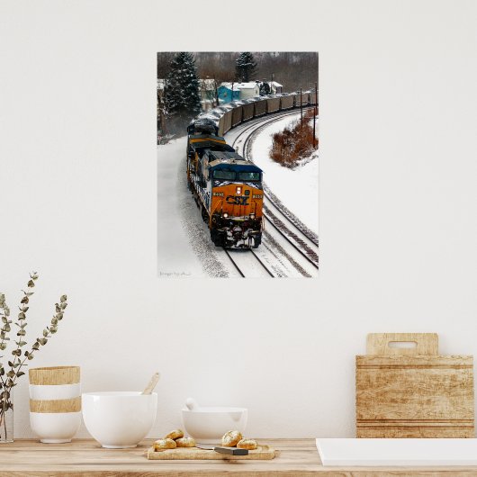 冬の石炭列車 ポスター (キッチン)