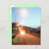 冬の祝日の飾り付け – グリーンウッド、BC シーズンポストカード (正面/裏面)