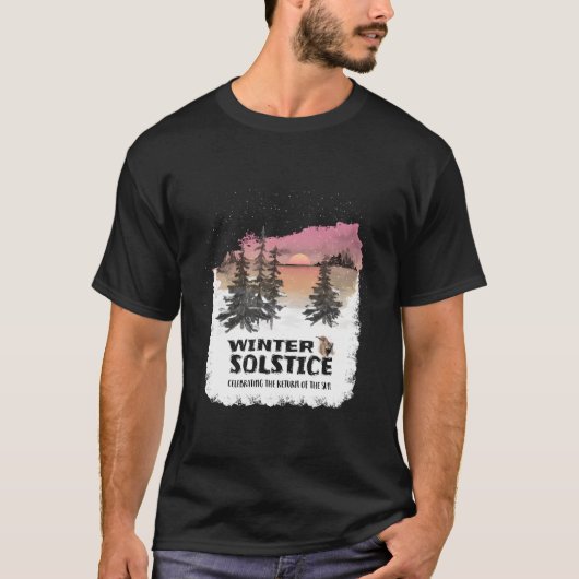 冬の祝至の太陽の戻り Tシャツ (正面)