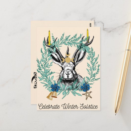 冬の祝至はこの方法 ポストカード (正面/裏面インサイチュ)