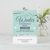 冬の祝賀会招待状 招待状 (スタンド正面)