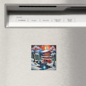 冬の神社1 マグネット (インサイチュ (食洗機))