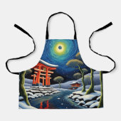冬の神社2 エプロン (正面)
