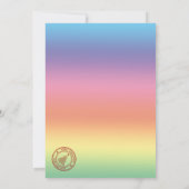 冬の祭典 かわいい鹿のクリスマス フォレスト 招待状 (裏面)